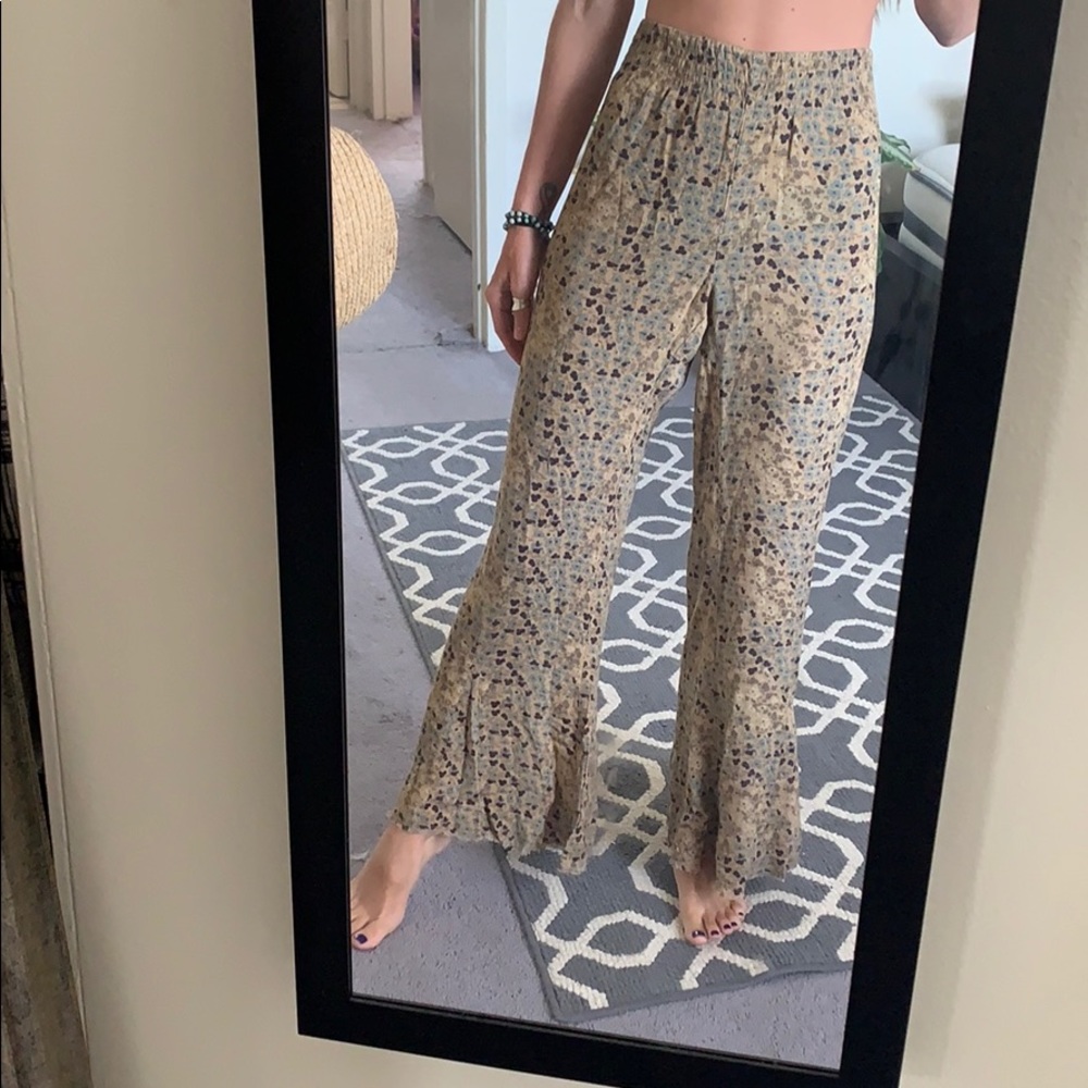 Free people bohemian palazzo pants